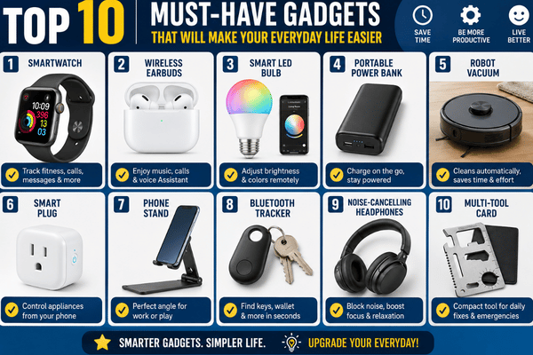 Top 10 Must-Have Gadgets That Will Make Your Everyday Life Easier