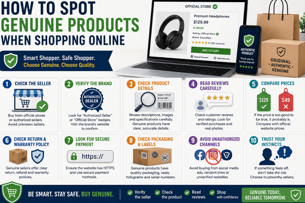 How to Spot Genuine Products When Shopping Online