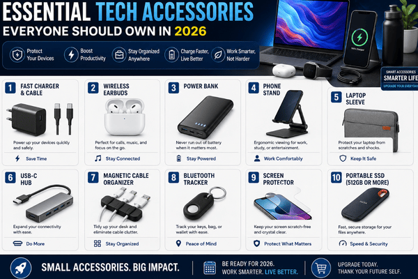 Essential Tech Accessories Everyone Should Own in 2026