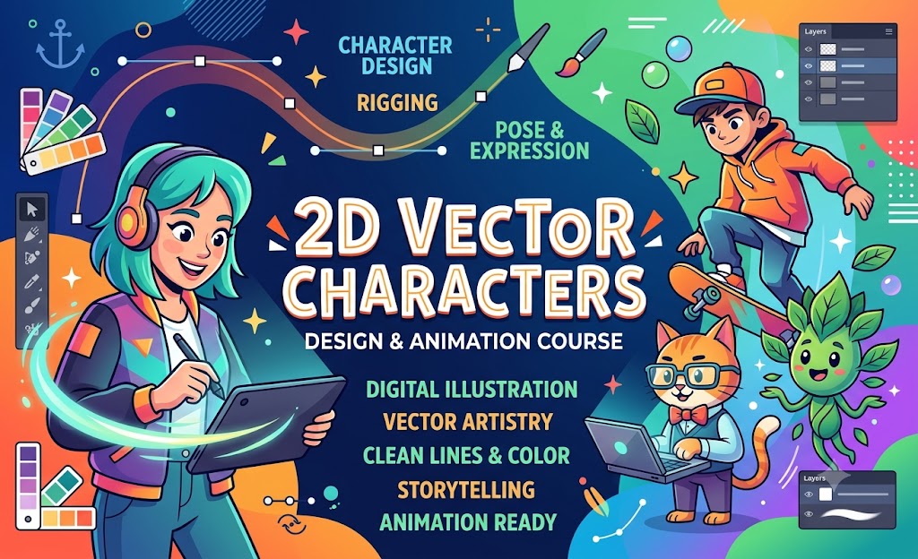 Creating 2D Vector Characters from Scratch in Inkscape